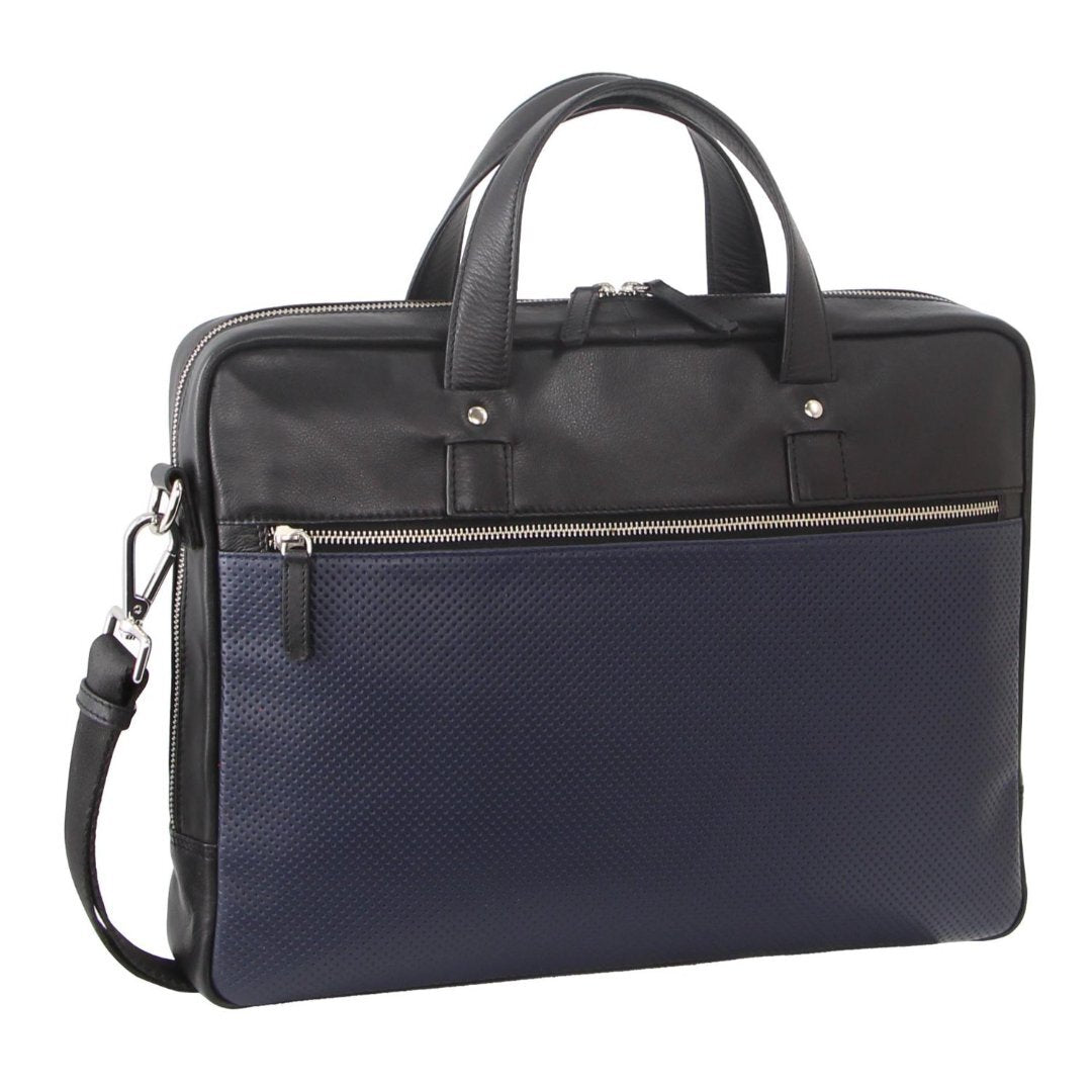 Pierre Cardin Mens Pebbled Leather 15