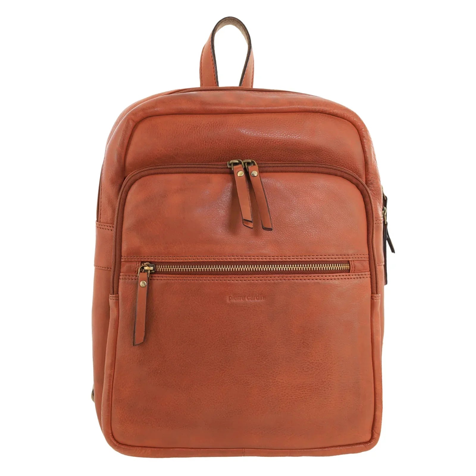 Womens Vintage Backpack Bag in Cognac
