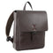 Premium Leather Backpack Travel Bag Satchel - Brown