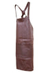 Professional Leather Apron Butcher Woodwork Hairdressing Barber Chef - Brown