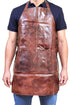 Professional Leather Apron Butcher Woodwork Hairdressing Barber Chef - Cognac