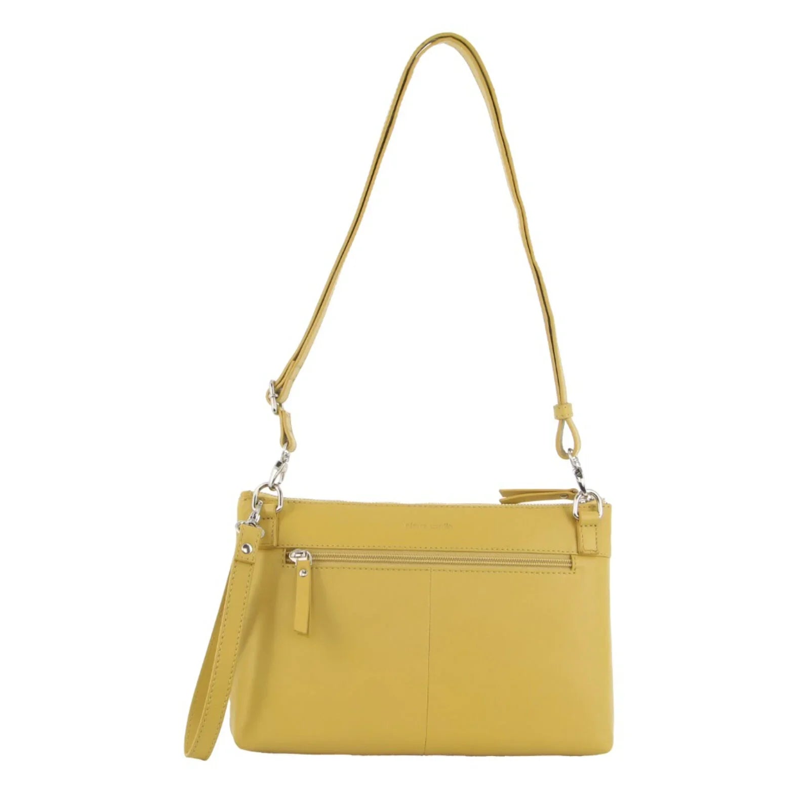 Womens Crossbody/Clutch Leather Bag in Yellow