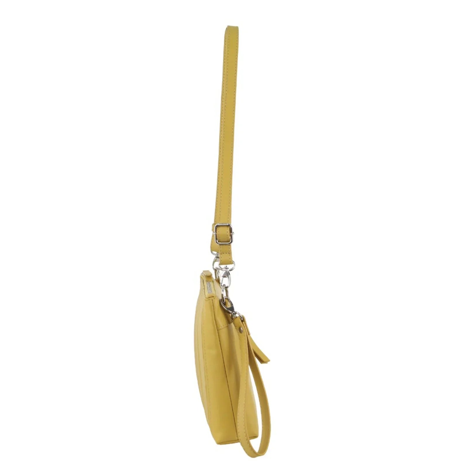 Womens Crossbody/Clutch Leather Bag in Yellow