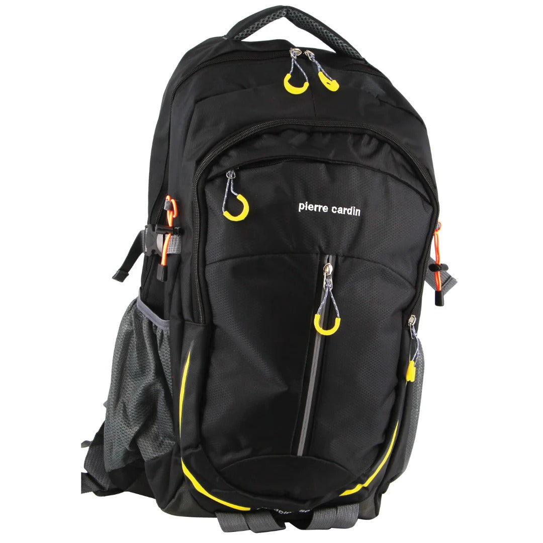 Mens Nylon Travel & Sport Large Backpack Bag in Black