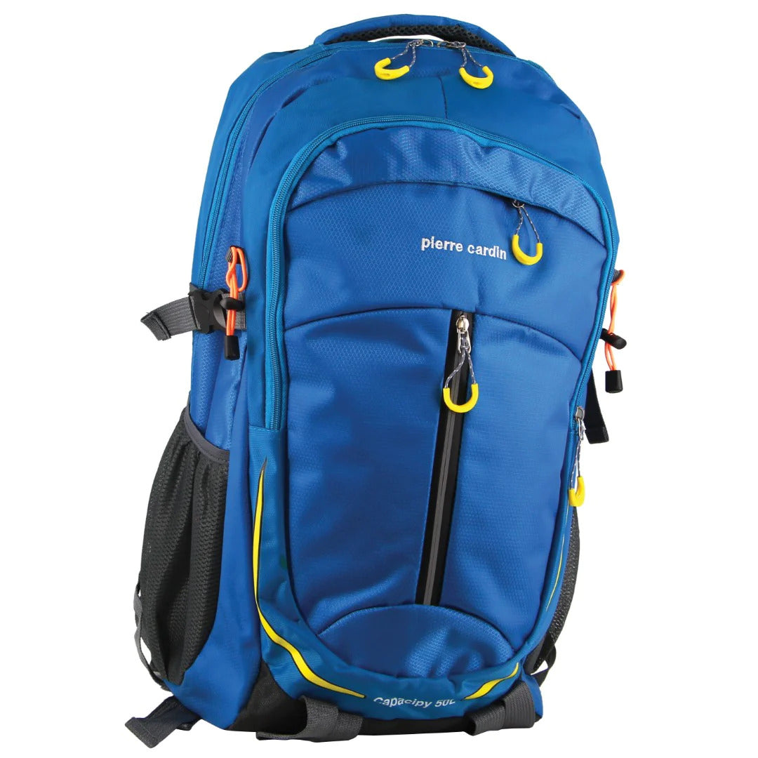 Mens Nylon Travel & Sport Large Backpack Bag in Blue