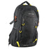 Mens Nylon Adventure Travel & Sport Large Backpack Bag in Grey/Black