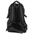Grey and black backpack with adjustable padded shoulder straps and mesh side pockets