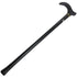 Metal WALKING STICK Travel Extendable Pole Compact Adjustable Lightweight - Black
