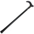 Metal WALKING STICK Travel Extendable Pole Compact Adjustable Lightweight - Black