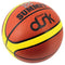 Orange and yellow Summit classic dunk basketball with black textured grip