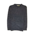 100% SHETLAND WOOL CREW Round Neck Knit JUMPER Pullover Mens Sweater Knitted - Navy (45) - XL