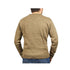 100% Shetland Wool V Neck Knit Jumper Pullover Mens Sweater Knitted - Nutmeg (23) - 3XL