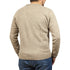 100% Shetland Wool V Neck Knit Jumper Pullover Mens Sweater Knitted - Oat Marle (03) - 3XL