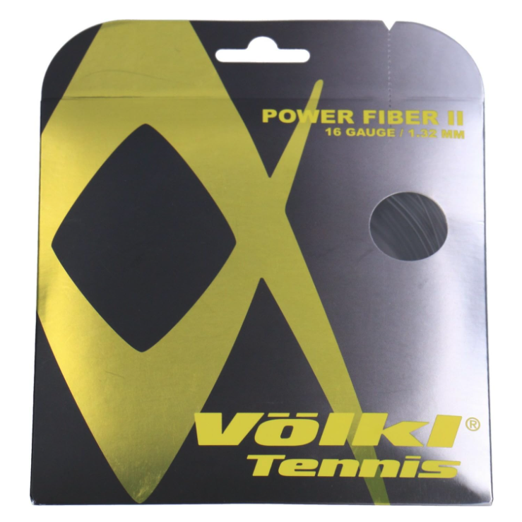 Volkl Power Fiber Black Tennis String 16/1.32 12 M Set