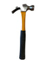 Claw hammer with yellow handle and black grip for carpentry and home repair tasks