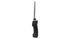 Electric knife with serrated stainless steel blade and black ergonomic handle