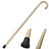93cm WOODEN WALKING STICK Wood Cane Pole Carved Varnished Deluxe Sturdy - Beige