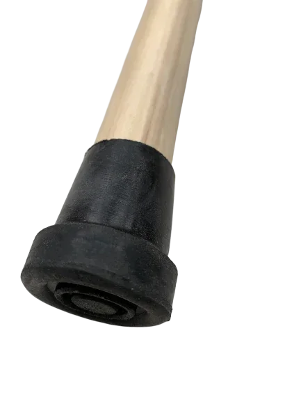 93cm WOODEN WALKING STICK Wood Cane Pole Carved Varnished Deluxe Sturdy - Beige