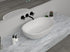 Low Sided Oval Shaped Basin Cast stone - Solid Surface Basin 600mm