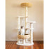 5-Platform Plush and Wicker Cat Tree