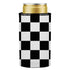 Large Checkerboard Stubby Cooler 2-Pack - Standard