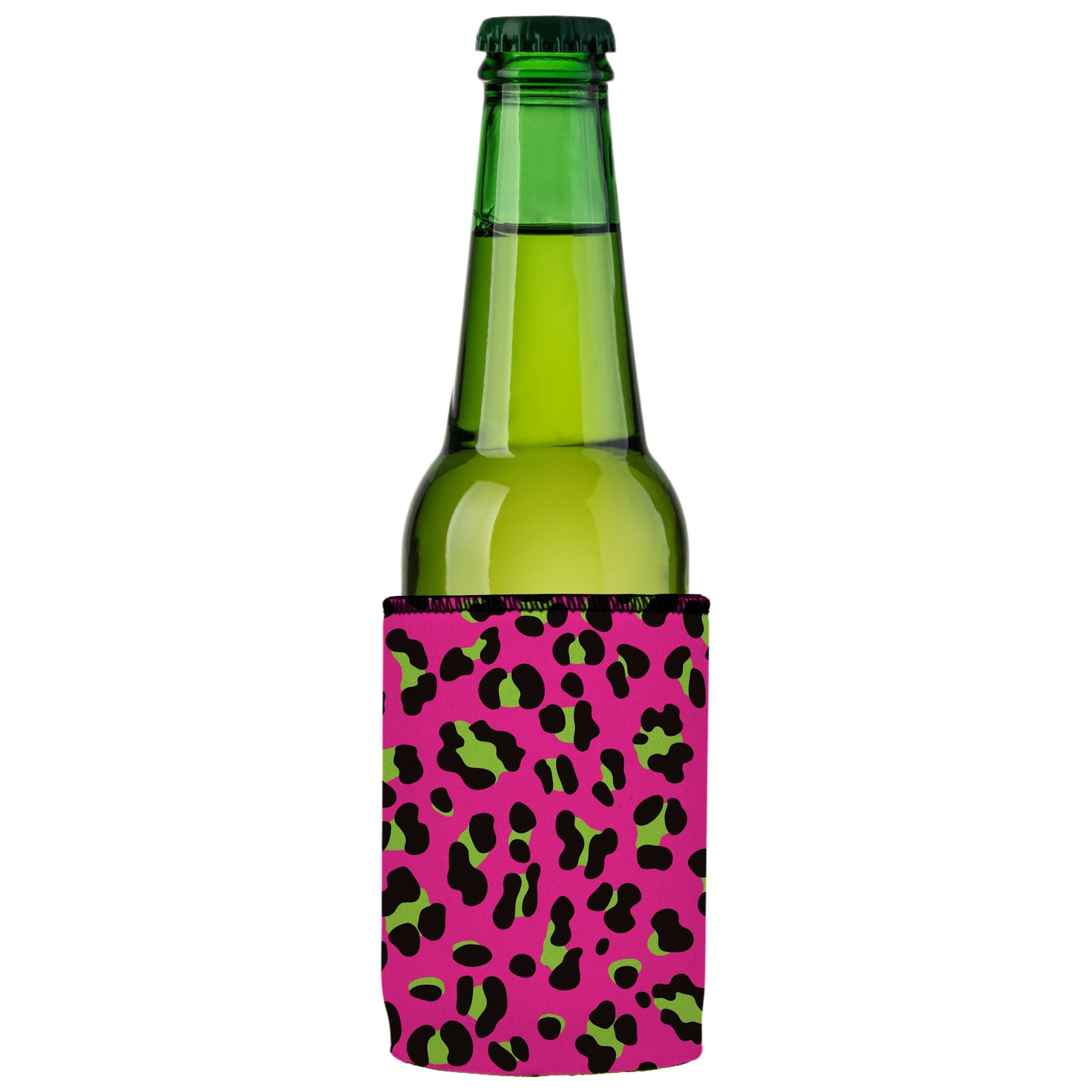 80s Leopard Print Stubby Cooler - Standard