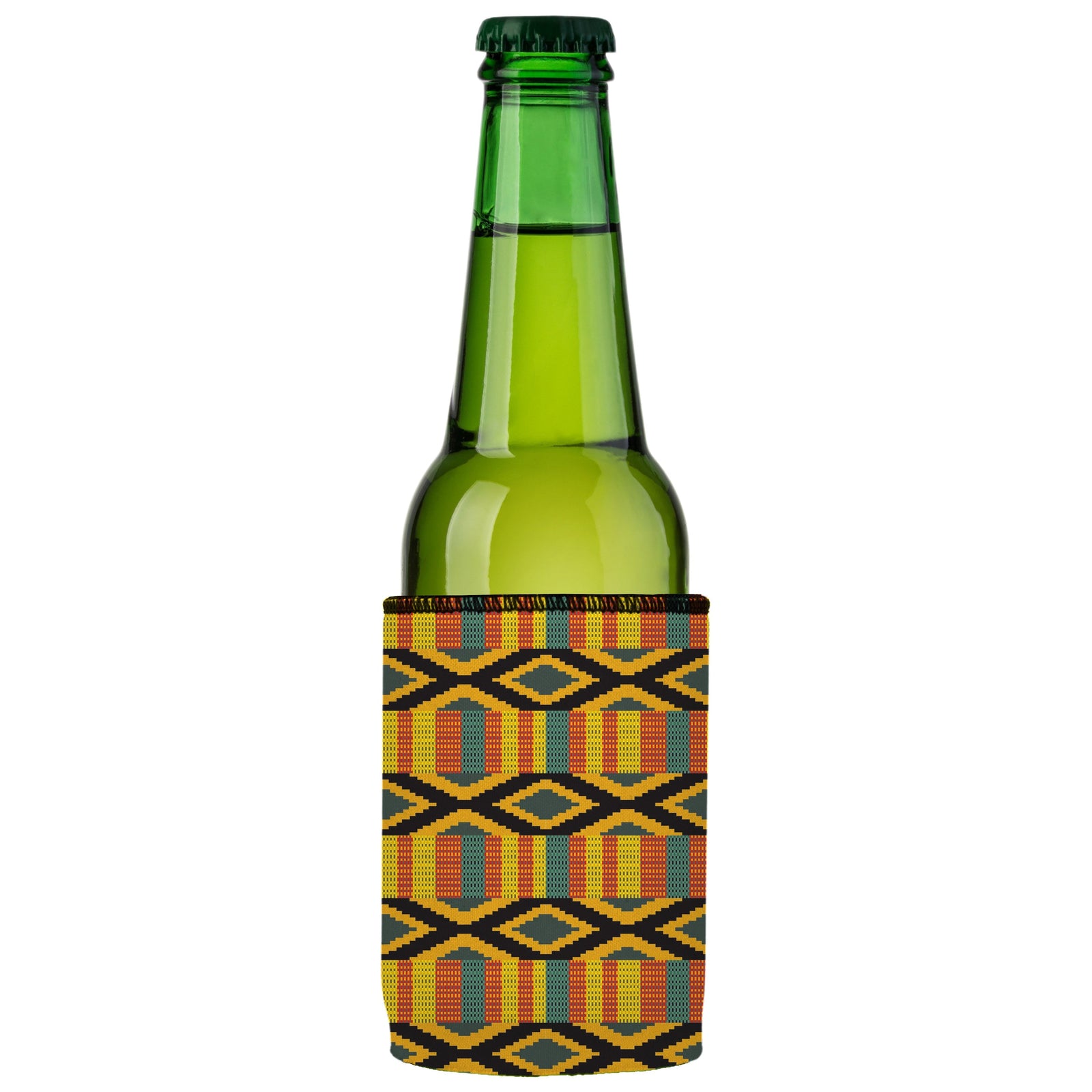 Ghana Kente Pattern Stubby Cooler 2-Pack - Standard