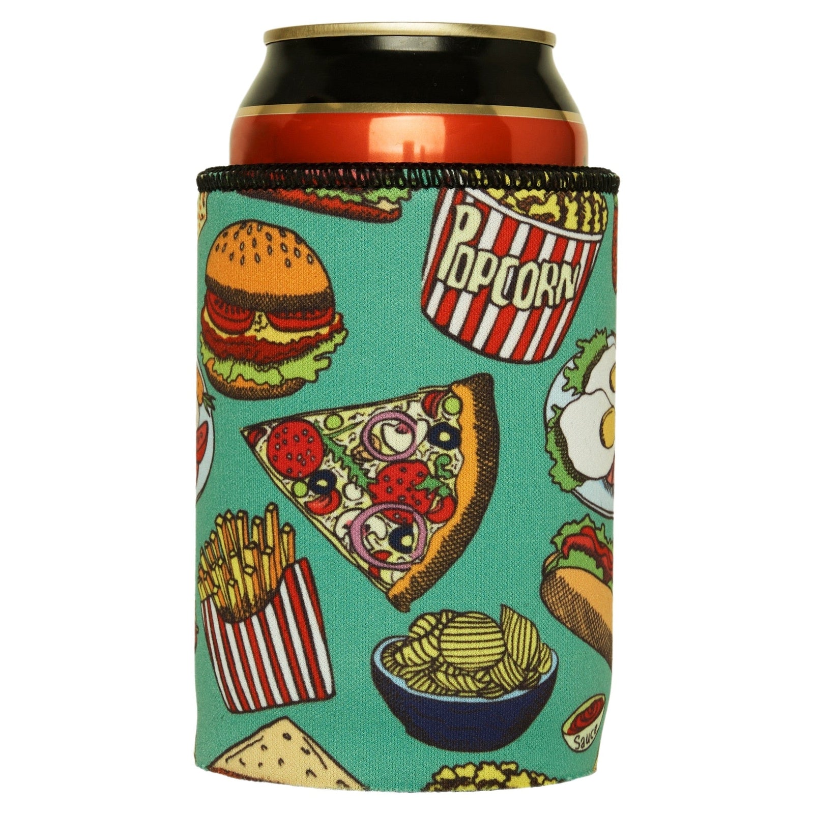 Burgers Junk Food Stubby Cooler 2-Pack - Standard