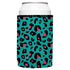 Teal Leopard Pattern Stubby Cooler - Standard