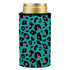 Teal Leopard Pattern Stubby Cooler - Standard