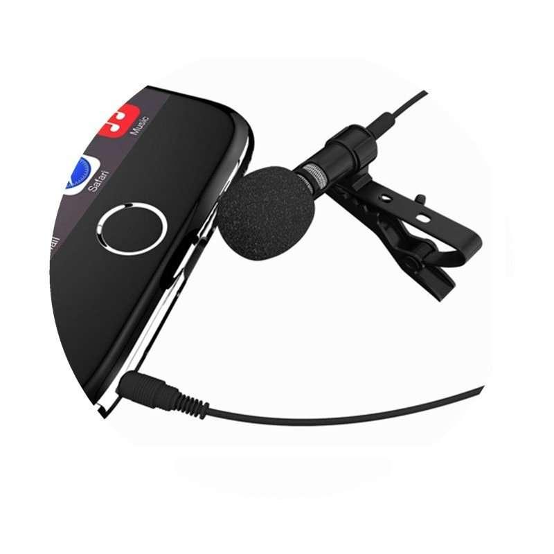 3.5mm Clip-on Lapel Lavalier Microphone for Mobile Phone