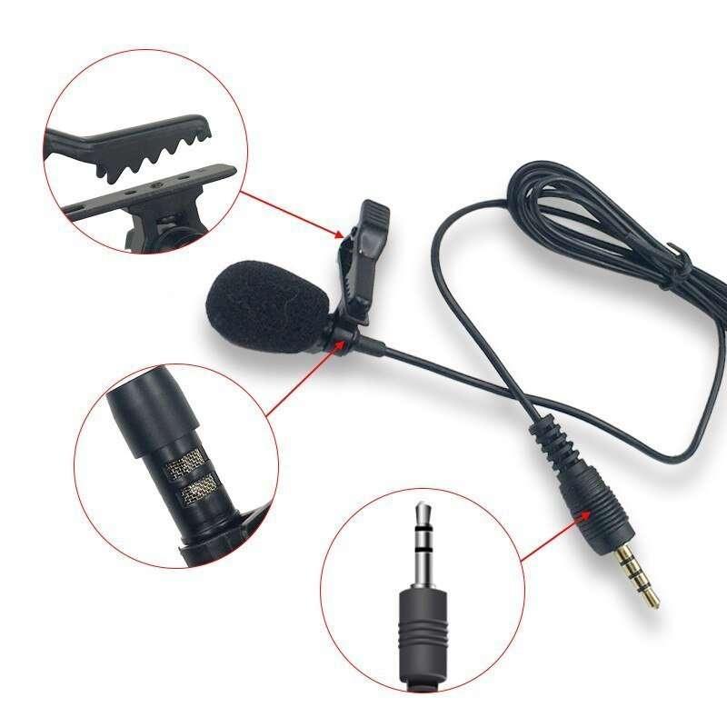 3.5mm Clip-on Lapel Lavalier Microphone for Mobile Phone