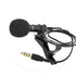 3.5mm Clip-on Lapel Lavalier Microphone for Mobile Phone