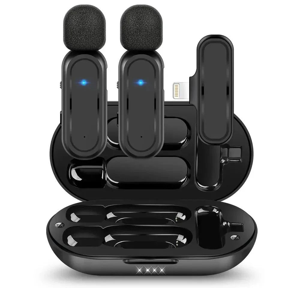 Wireless Lavalier Microphone fast connection Port Mic For Apple iPhone ipad Vlog Live Stream