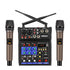 EMC-G04 Audio Mixer with UHF Wireless Microphone for DJ Karaoke PC Record