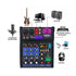 EMC-G04 Audio Mixer with UHF Wireless Microphone for DJ Karaoke PC Record