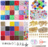 25000 Pcs 24 Girds DIY Acrylic Bead A-Z Letter Beads and Polymer Soft Clay Kit For Bracelet Making