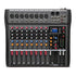 CT-80S Professional Audio Mixer – 8 Channels Bluetooth USB Mixer with Effects, 48V Phantom Power, and Built-in Sound Card, 8 Channels Audio Sound Mixer Mixing DJ Console USB with 48V Phantom Power