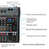 CT-80S Professional Audio Mixer – 8 Channels Bluetooth USB Mixer with Effects, 48V Phantom Power, and Built-in Sound Card, 8 Channels Audio Sound Mixer Mixing DJ Console USB with 48V Phantom Power