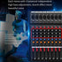 CT-80S Professional Audio Mixer – 8 Channels Bluetooth USB Mixer with Effects, 48V Phantom Power, and Built-in Sound Card, 8 Channels Audio Sound Mixer Mixing DJ Console USB with 48V Phantom Power