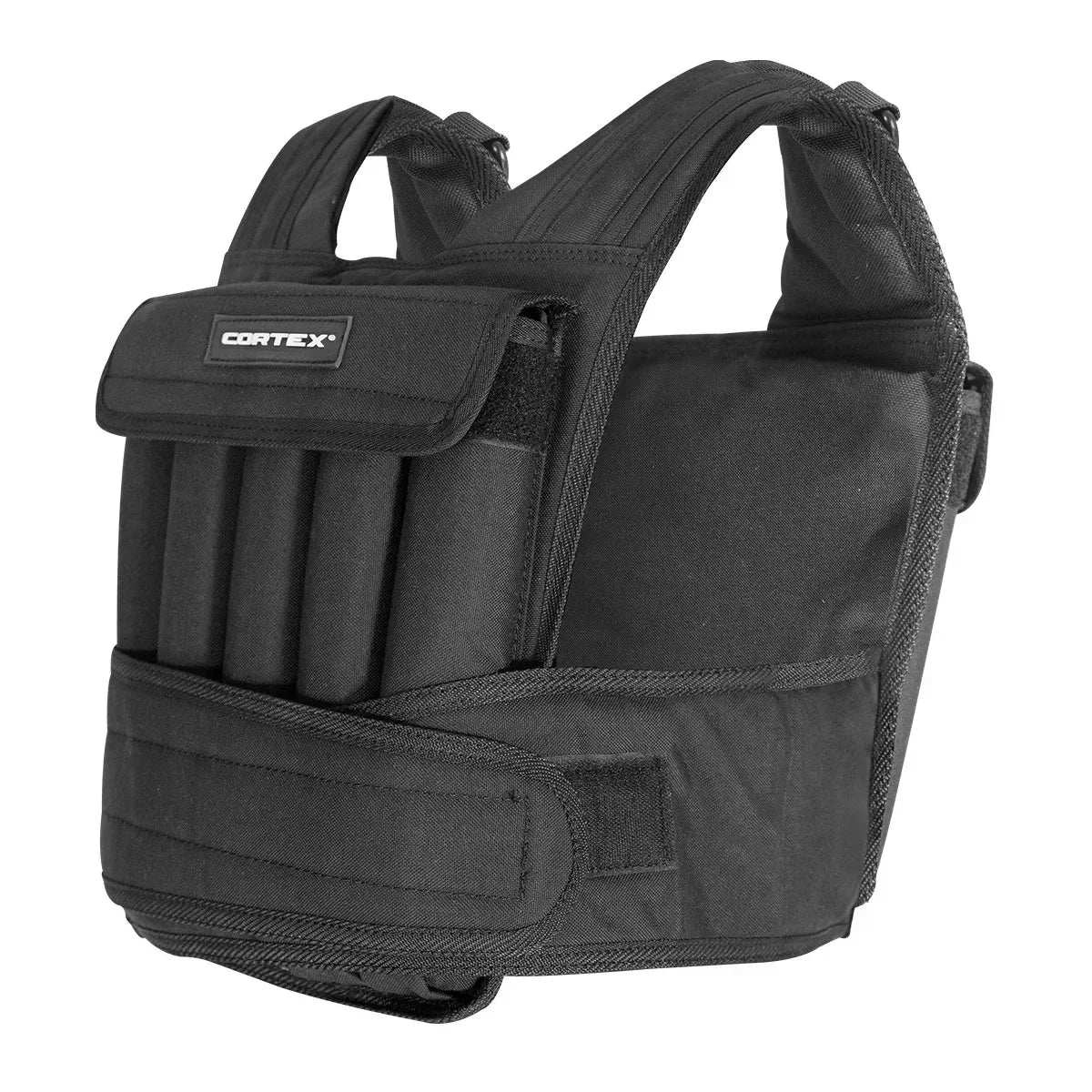 20kg Adjustable Weight Vest with 1kg Increments in Black
