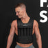 20kg Adjustable Weight Vest with 1kg Increments in Black