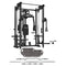 CORTEX PR5 Folding Power Rack with 90kg Standard Tri-Grip Weight & Bar Set