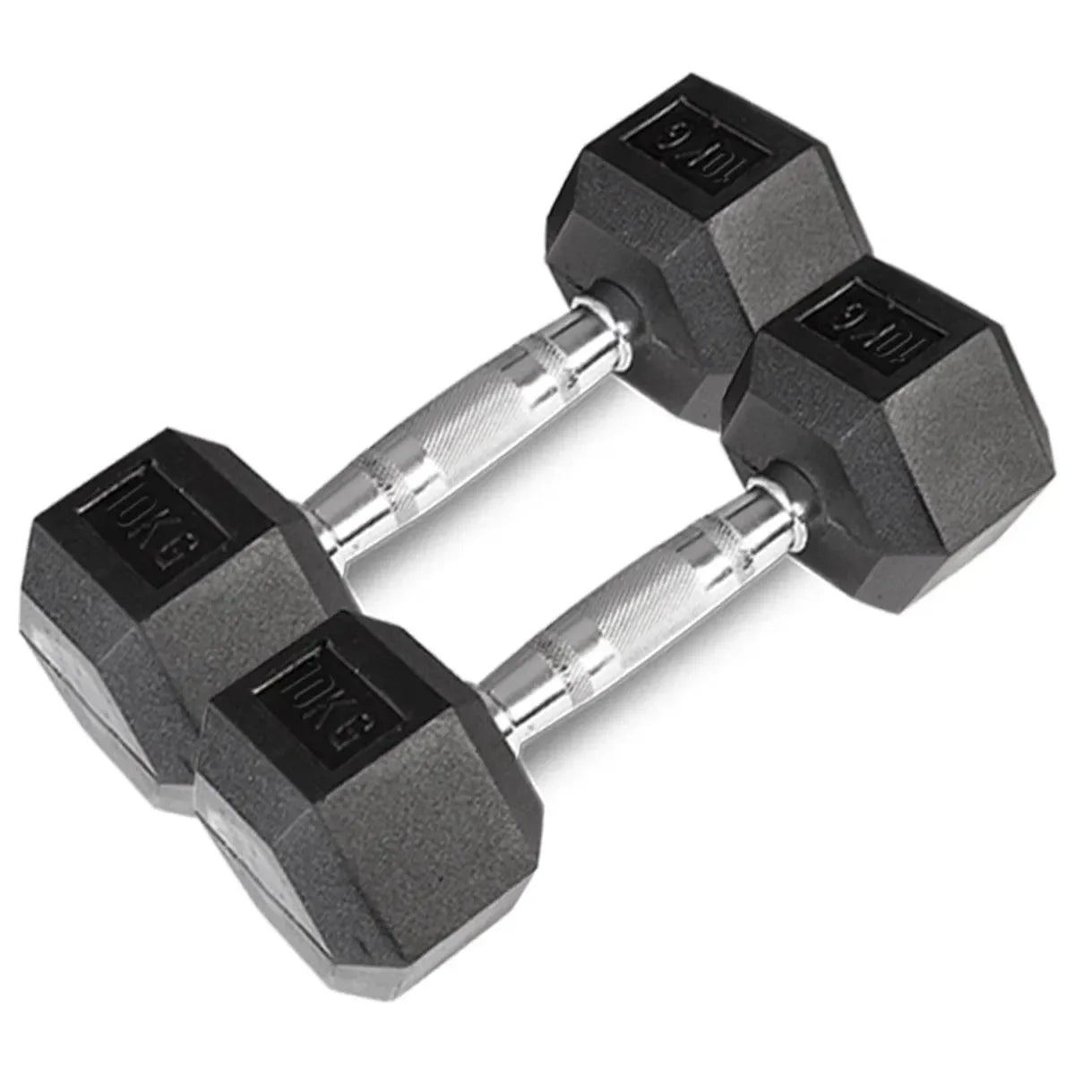 56kg Hex Fixed Dumbbell Set (4, 6, 8, 10kg Pairs)