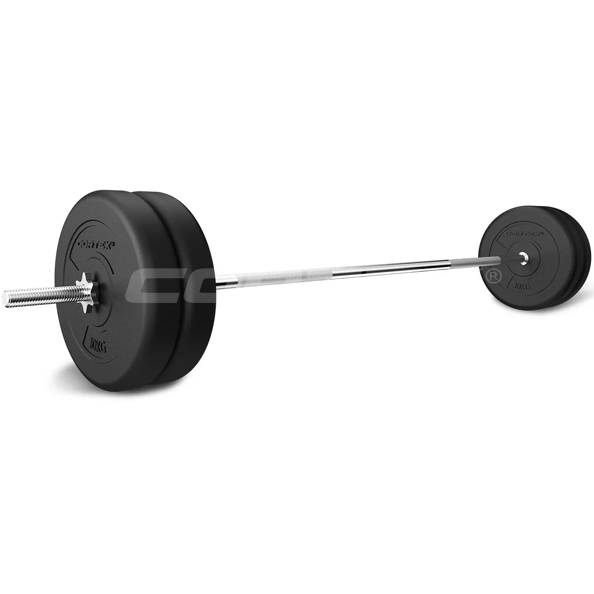 90kg EnduraCast Barbell Weight Set with Dumbbells and Curl Bar Kit