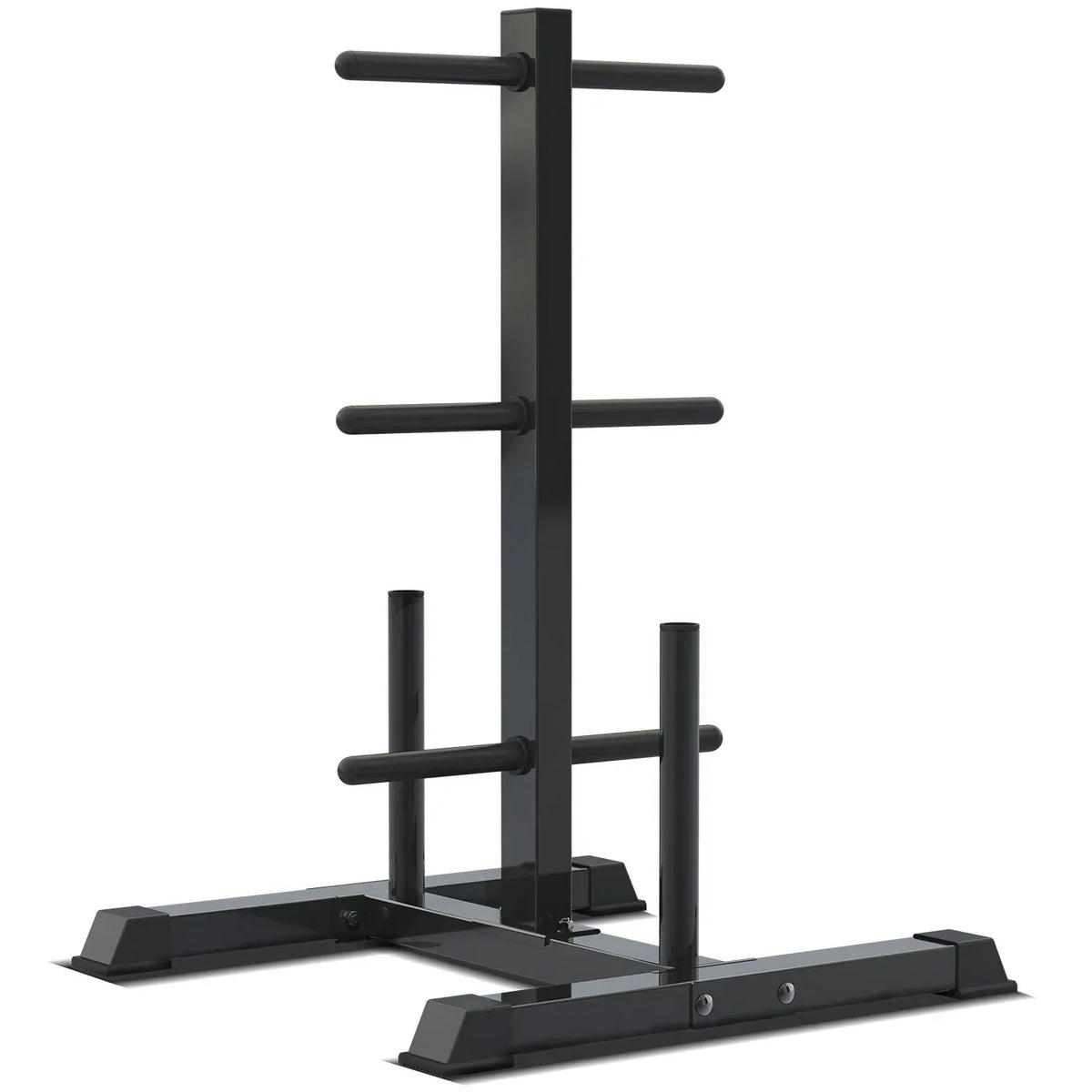 90kg EnduraCast Barbell Weight Set with Weight Tree, PVC Coated Set Kit