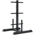 90kg EnduraCast Barbell Weight Set with Weight Tree, PVC Coated Set Kit