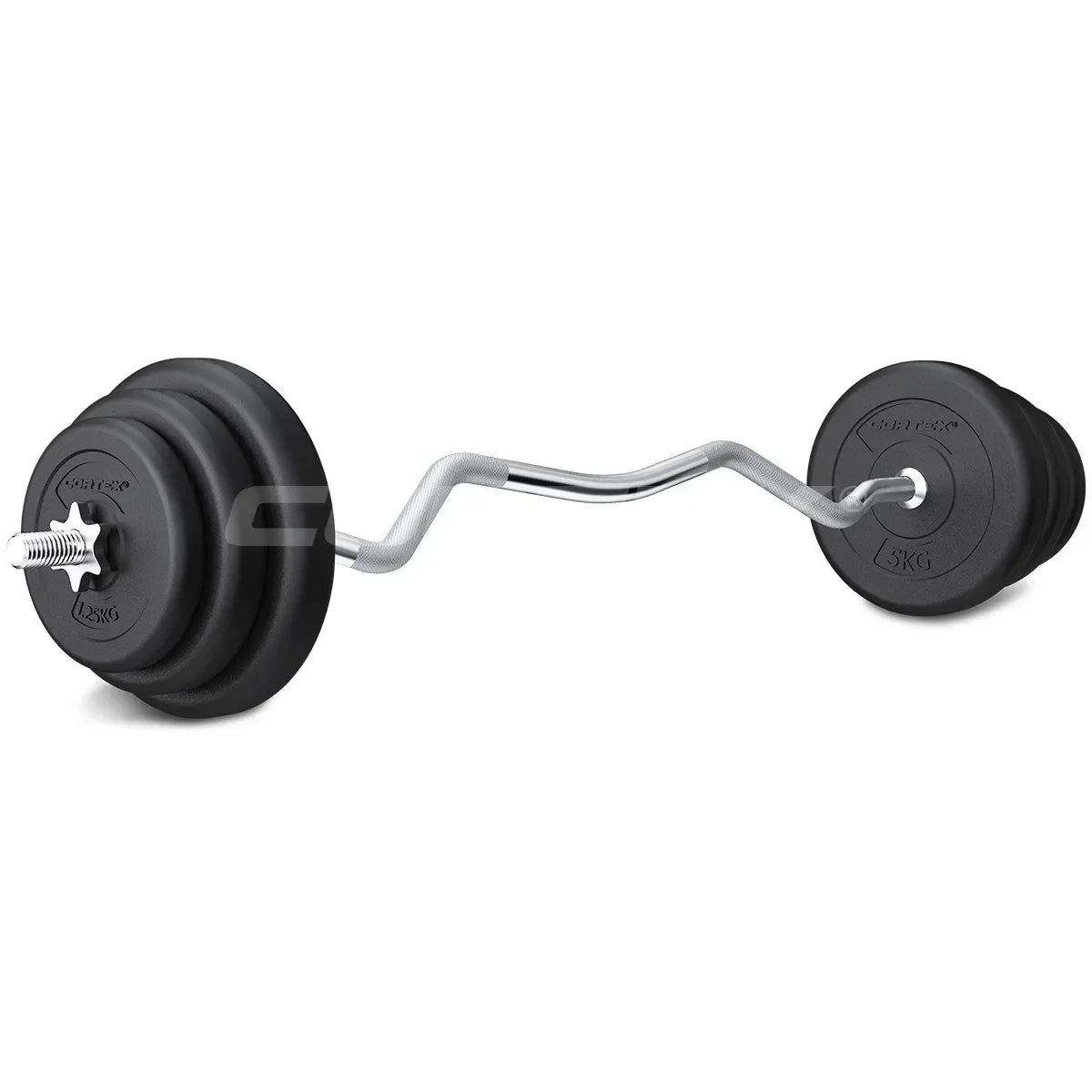 40kg EnduraCast Curl Bar Weight Set