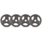 2.5kg Tri-Grip Standard Plates 25mm (Set of 4)
