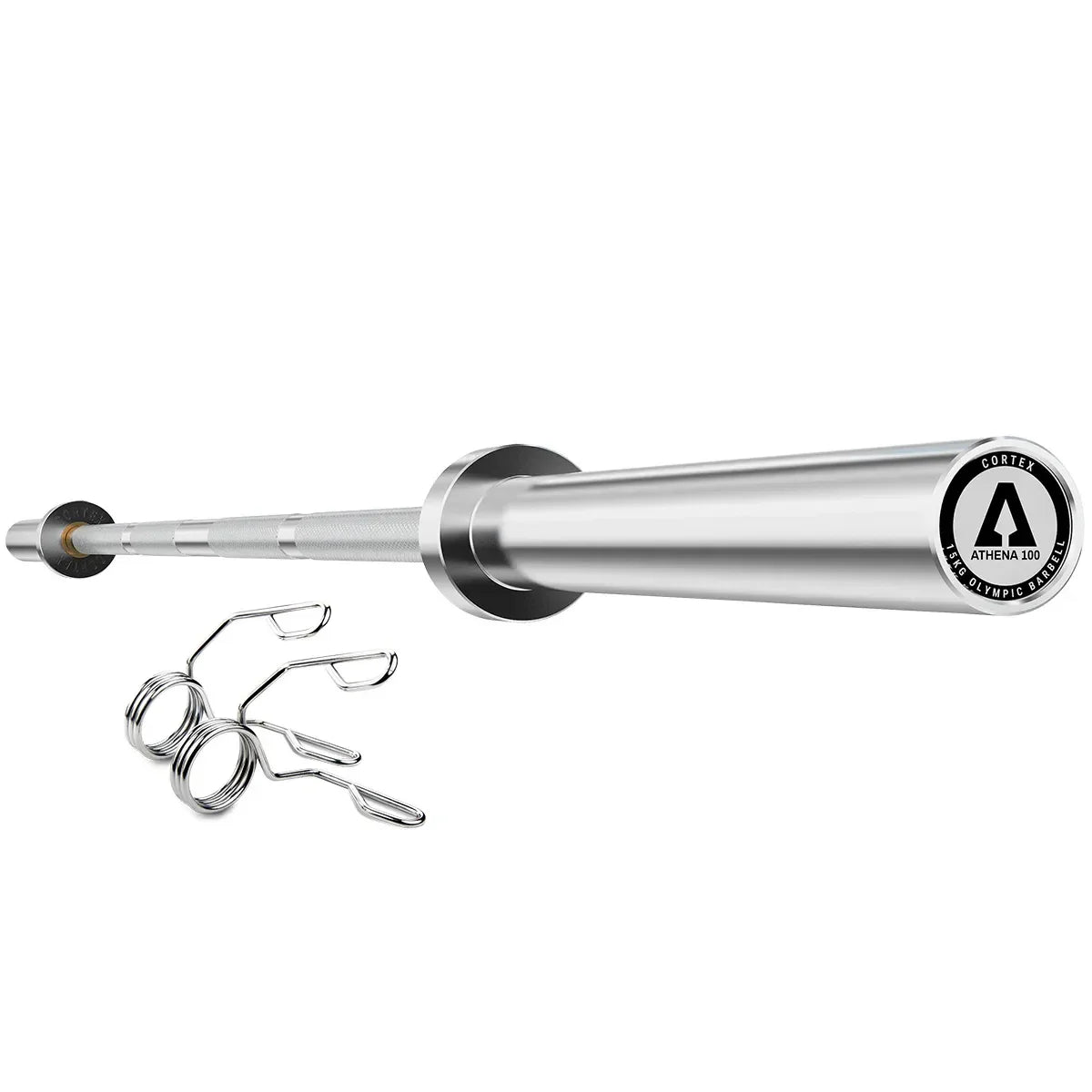 ATHENA100 200cm 15kg Womens' Olympic Barbell With Spring Collars